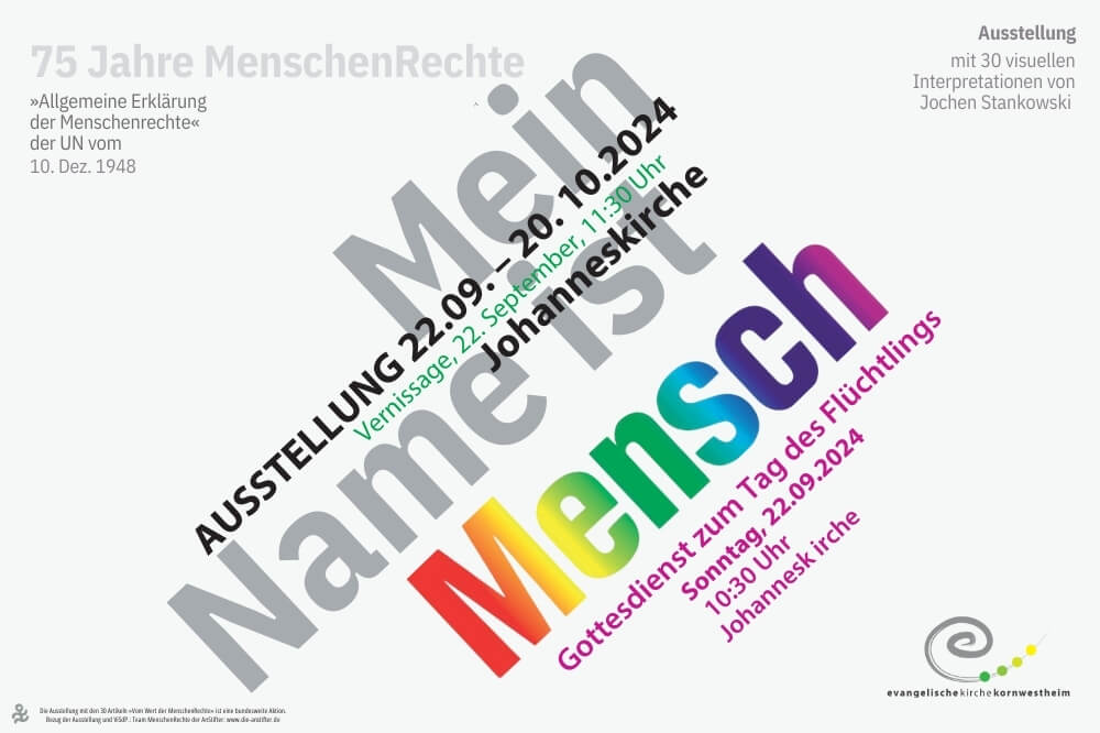 Mein Name ist Mensch | Ausstellung Kornwestheim